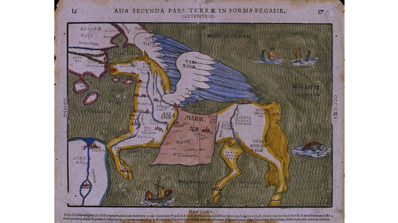 Illustration for article titled Bizarre "Biblical" and "Fantasy" Maps of the World, Circa 1580
